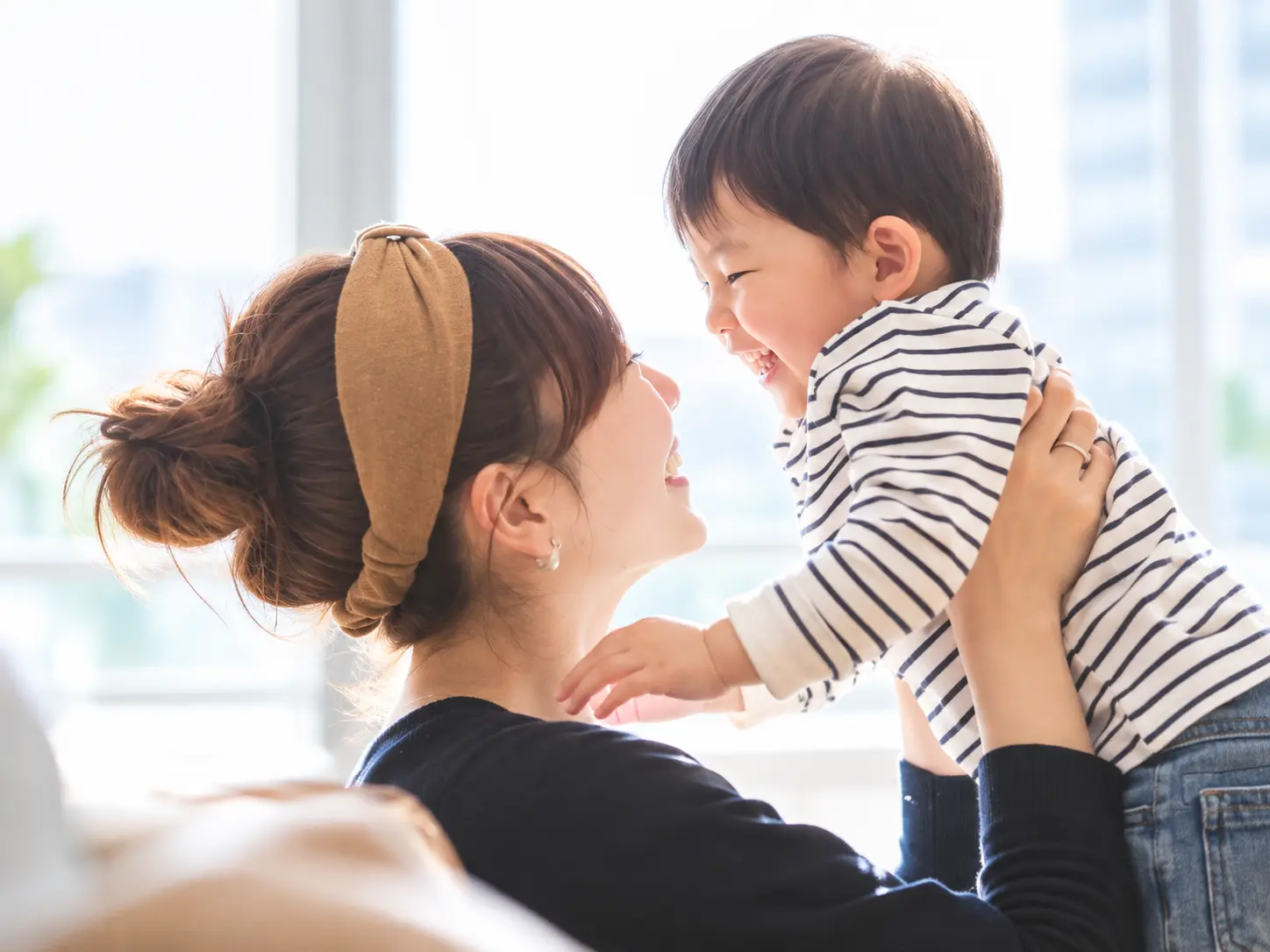 充実した1日を終えた家族団らん