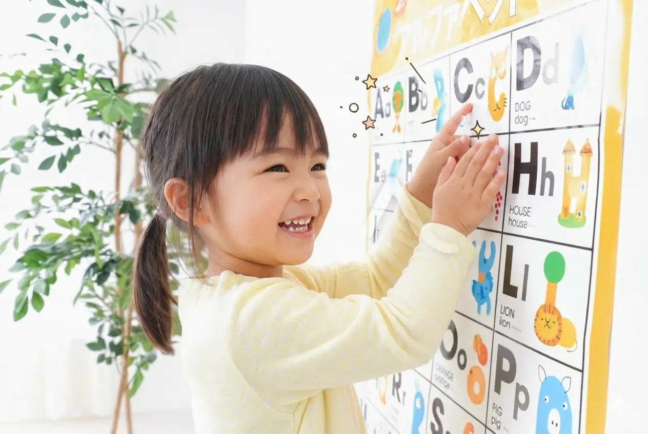 フォニックスやカードゲームで楽しく英語を学ぶ子どもたち